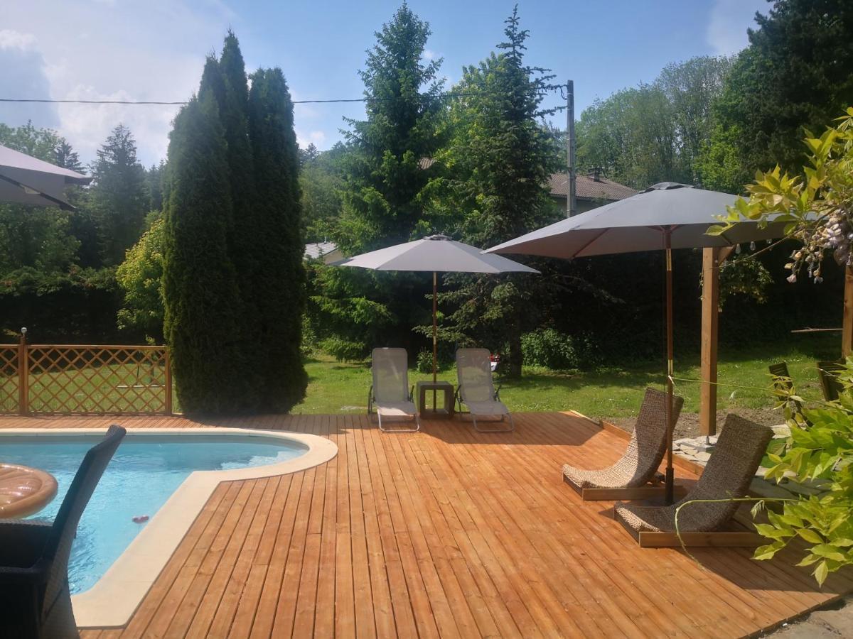 L'Oree Des Bornes-Appartement Avec Piscine Évires Kültér fotó